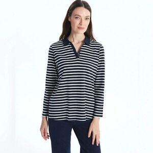 Ralph Lauren Active Striped Quarter Zip Top